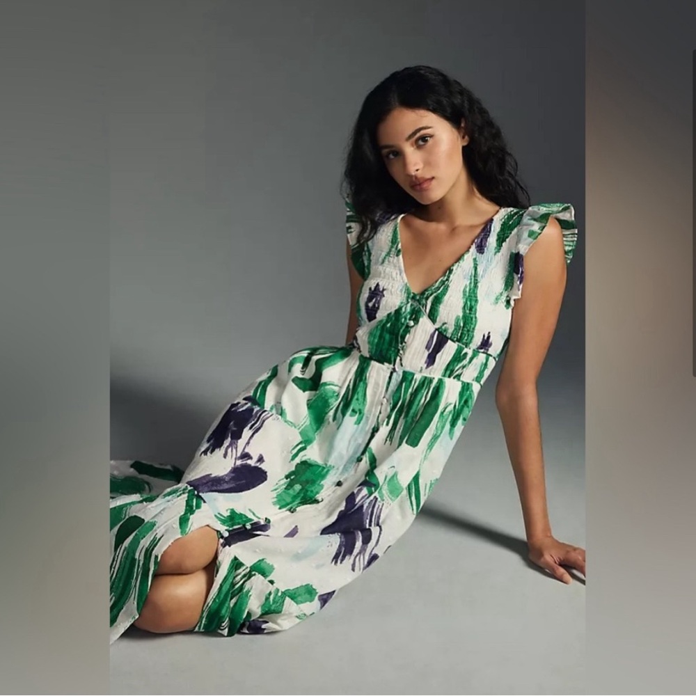 Anthropologie Peregrine Midi Dress